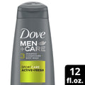 DOVE - Men Sport Care Active + Fresh 3-in-1 Hair & Body Wash | MazenOnline
