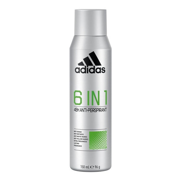 Adidas - 6 In 1 Cool & Dry Men 48H Deodrant 150Ml | MazenOnline