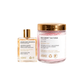 ADAY Golden Hour Shimmer Oil Island Manoi Mood and Rosy Crush Salt Scrub Blush Bloom set