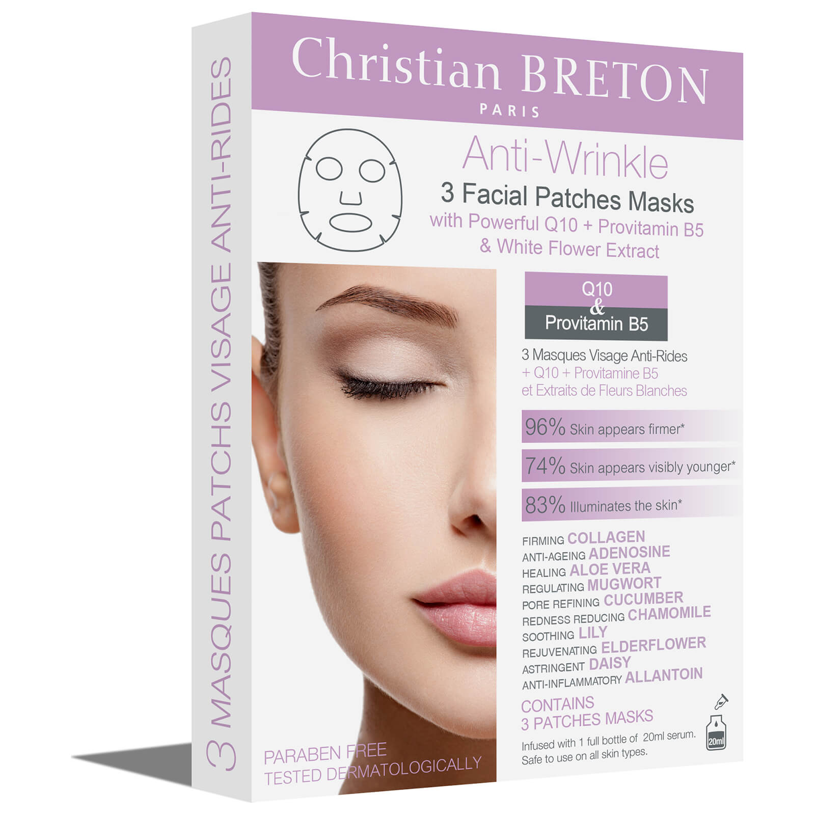 Anti-Wrinkle Facial Mask 3 X 20ml - MazenOnline Main image