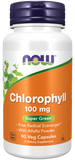 Chlorophyll 100 mg Veg Capsules