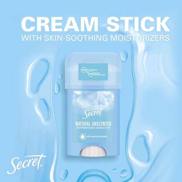 Natural Unscented cream antiperspirant stick for women 40 ml - MazenOnline