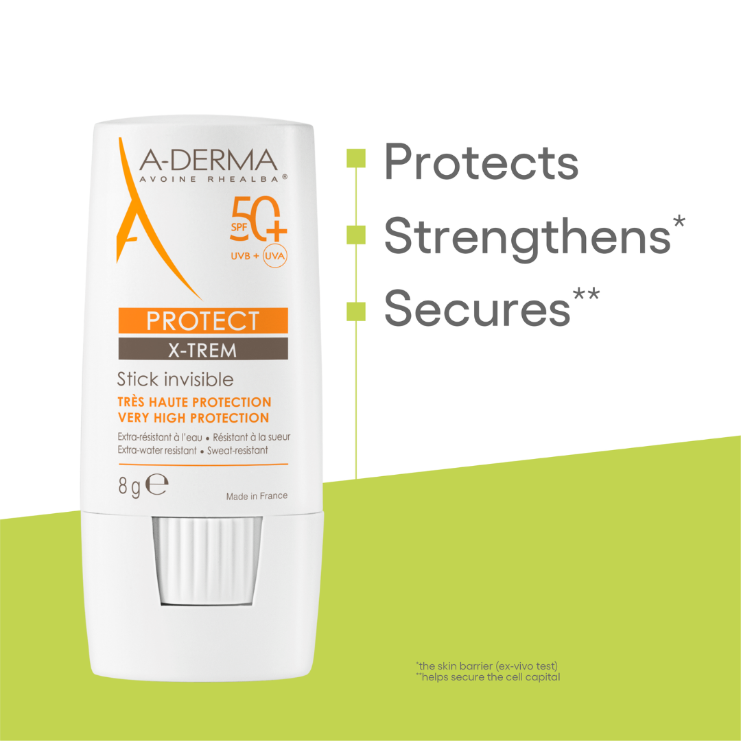 A-Derma Protect Invisible Sunscreen Stick SPF50+ I Body - face - lips Secondary image