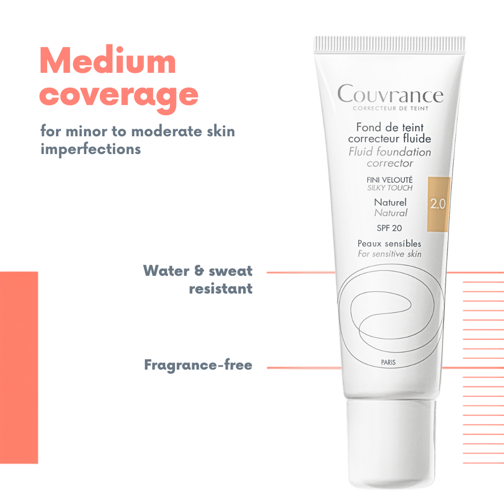 Avène Couvrance Fluid Foundation Corrector SPF 20 + Gift