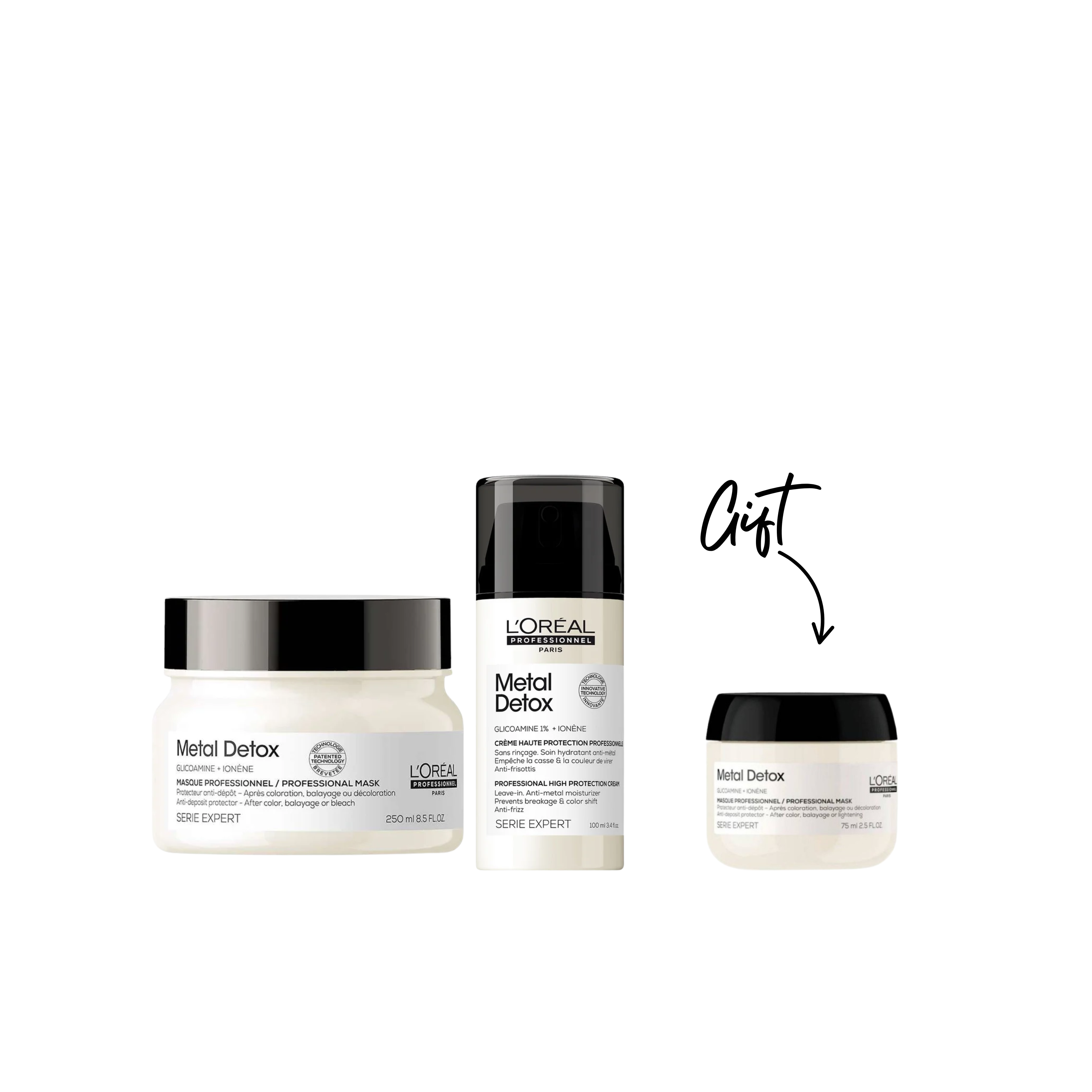 L'Oréal Professionnel - Metal Detox Mask + Série Expert Metal Detox High + Gift | MazenOnline