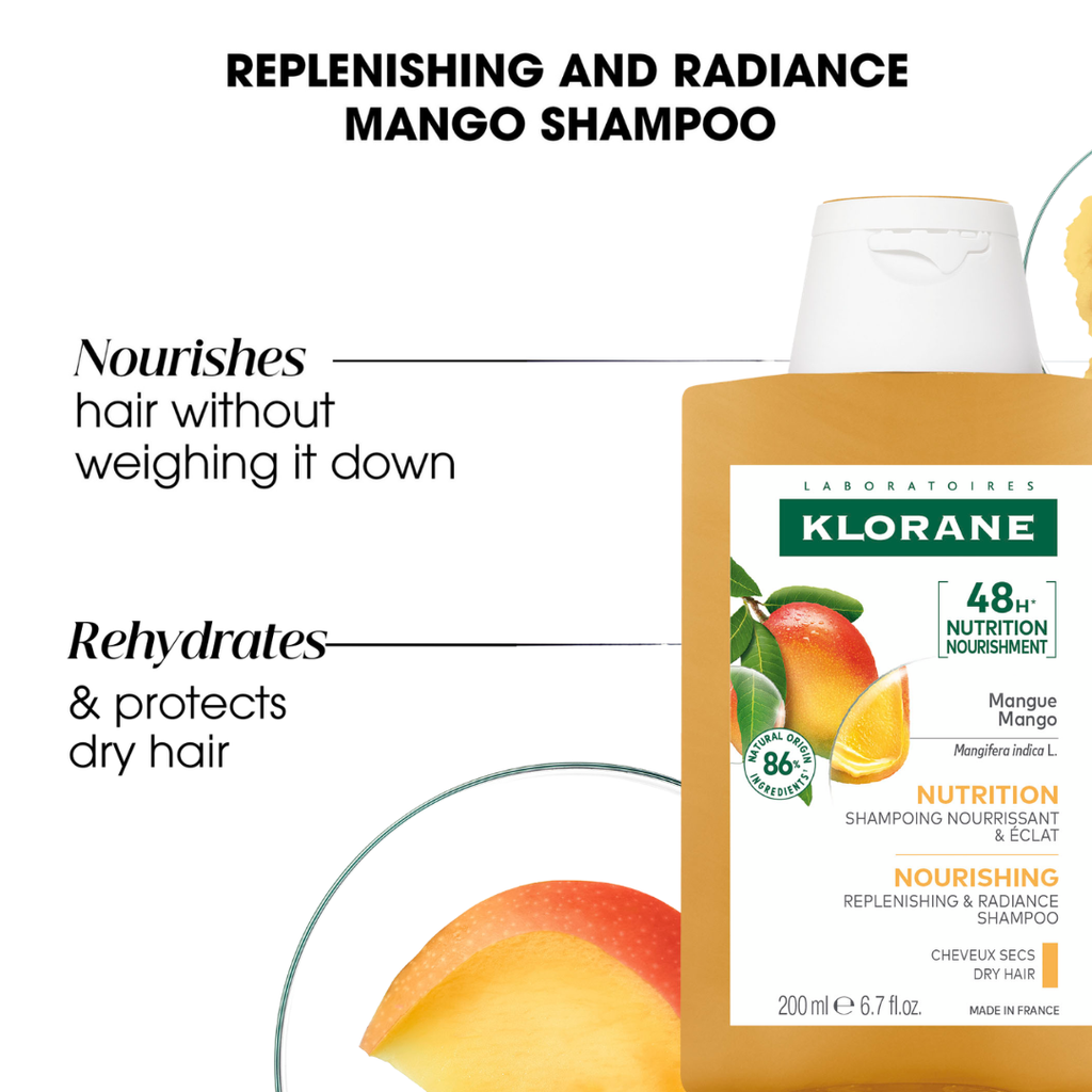 Klorane Mango Shampoo 200ml + Klorane Mango Oil + Towel