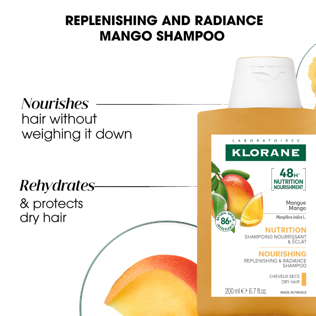 Klorane Mango Shampoo 200ml + Klorane Mango Oil + Towel