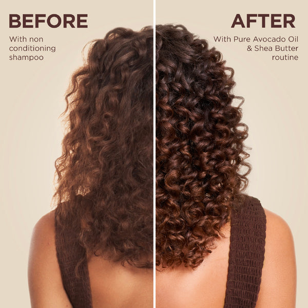 Garnier Ultra Doux avocado and shea butter shampoo bottle for casual hair care, featuring a green label and natural ingredients.