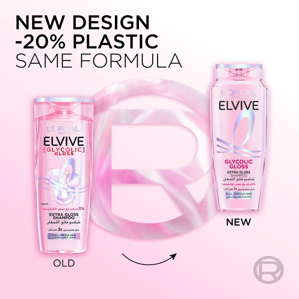 Elvive, Glycolic Gloss Shampoo, Glossing treatment, 3% [Gloss Complex] with Glycolic Acid