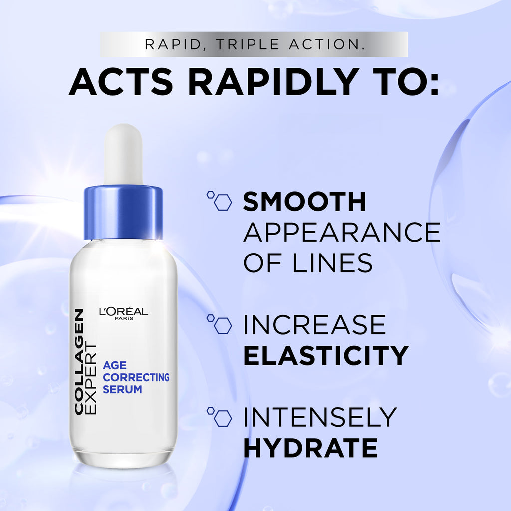 L'Oréal Paris - Collagen Expert Age-Correcting Serum with Glycerin & Collagen Peptide Fractions | MazenOnline
