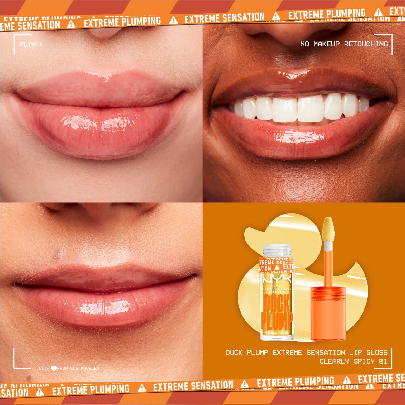 NYX Professional Makeup - Duck Plump Lip Plumping Lacquer, High Pigment, High Shine, High Sparkle Lip Gloss | MazenOnline