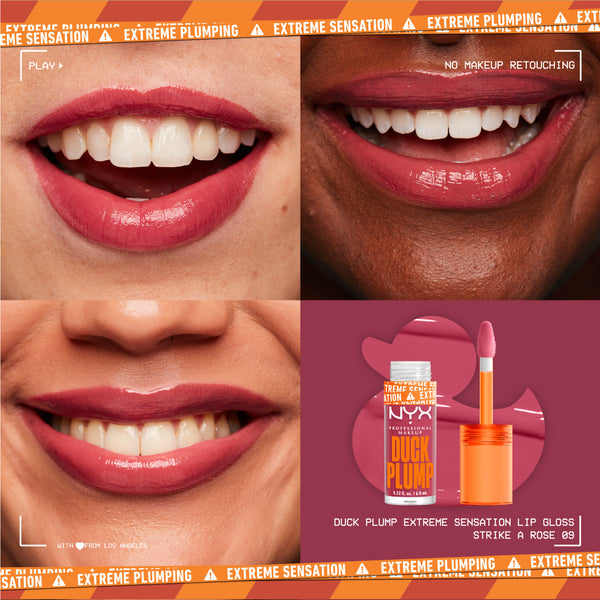 NYX Professional Makeup - Duck Plump Lip Plumping Lacquer, High Pigment, High Shine, High Sparkle Lip Gloss | MazenOnline