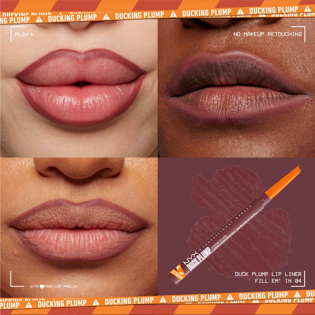 NYX Professional Makeup - Duck Plump Plumping Lip Liner, Up To 10 HR Wear, Matte Finish, | MazenOnline