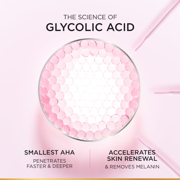 L'Oréal Paris - Glycolic-Bright Glowing Peeling Toner, with 5% Glycolic Acid, for Brightening, Dark Spots Reduction and Skin Tone Evening | MazenOnline