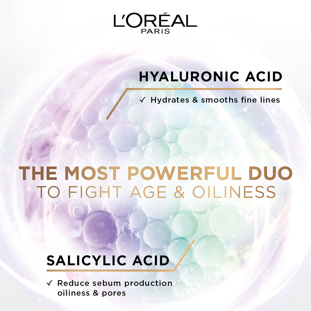 L'Oréal Paris - Hyaluron Expert Oil Control Deep Cleansing and Hydrating Gel, With Hyaluronic Acid and Salicylic Acid, for Combination to Oily Skin | MazenOnline