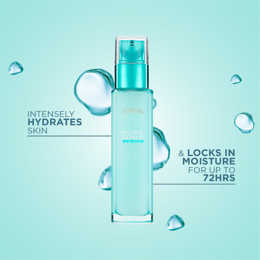 L'Oréal Paris - Hydra Genius, Water-Based Gel Facial Moisturiser, with Aloe Vera, for Dry and Sensitive Skin | MazenOnline