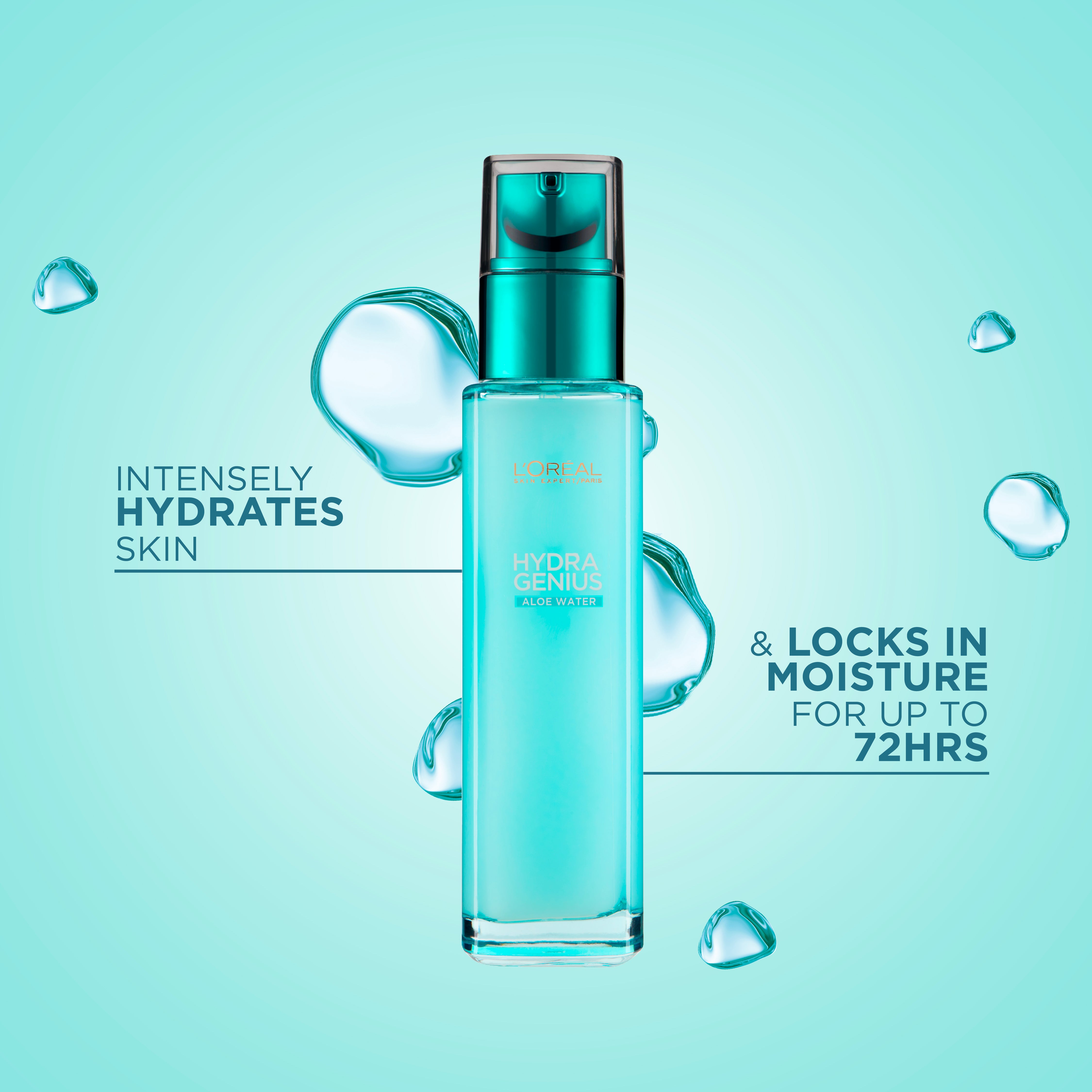 L'Oréal Paris - Hydra Genius, Water-Based Gel Facial Moisturiser, with Aloe Vera, for Normal to Combination Skin | MazenOnline