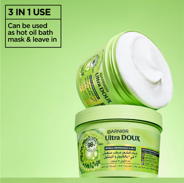 Ultra Doux Hair Food Kiwi Hydrating Hair Mask for Oily Roots & Dry Hair