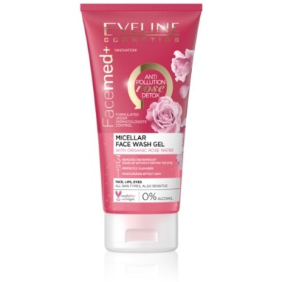 Facemed+ Micellar Face Wash Gel with Organic Rose Water 150 Ml - MazenOnline