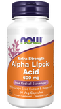 Alpha Lipoic Acid, Extra Strength 600 mg Veg Capsules