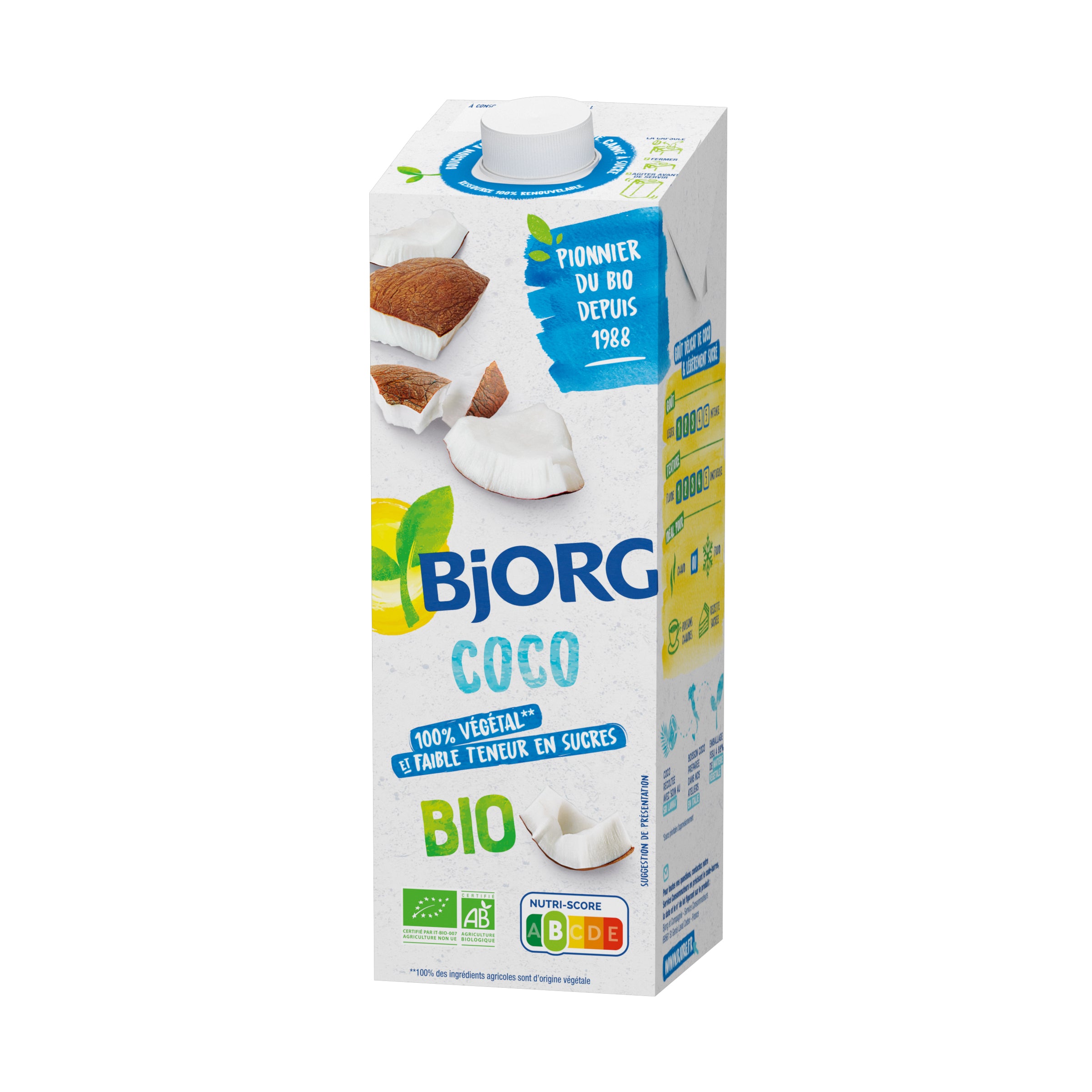 Bjorg - BJORG LAIT  COCO 1L | MazenOnline