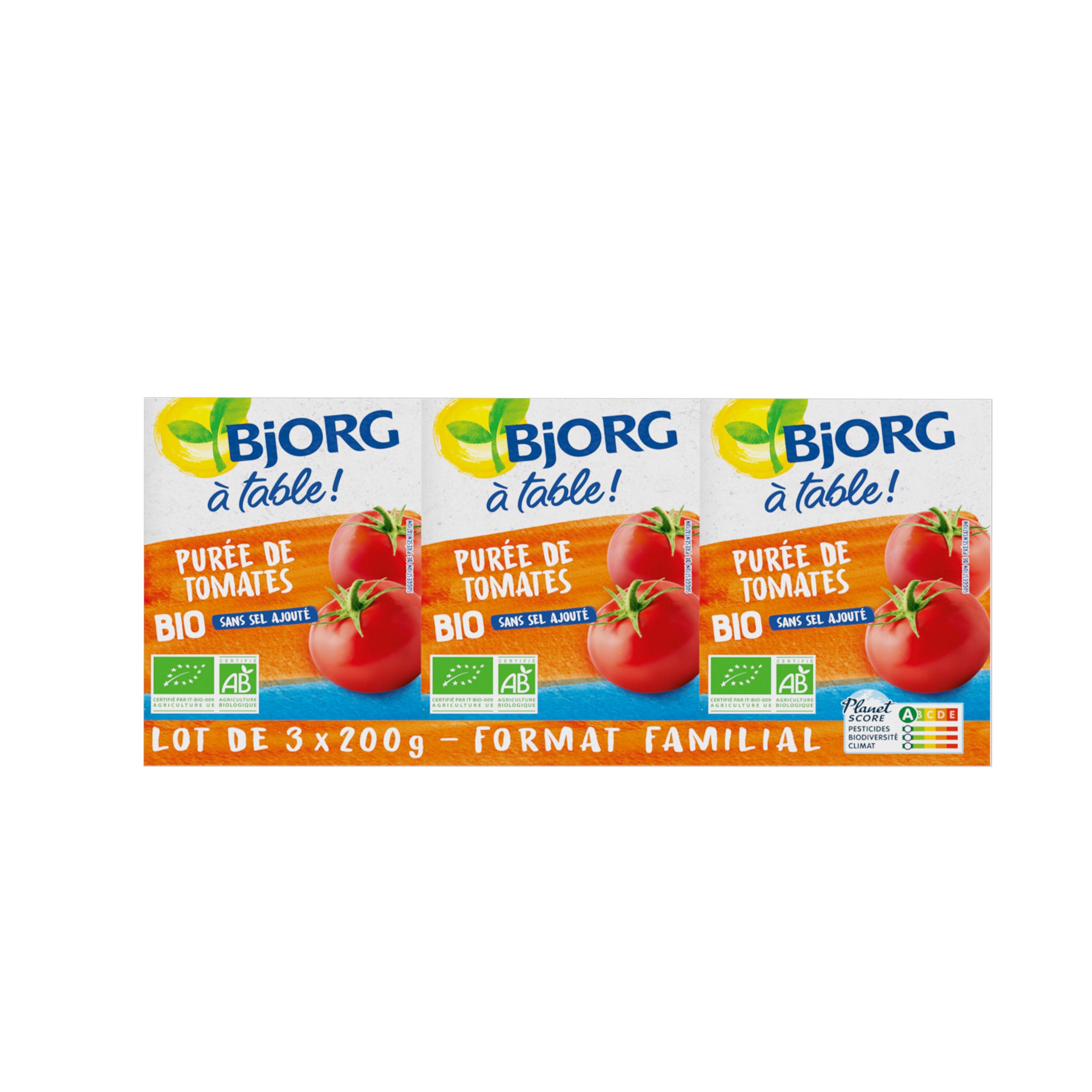Bjorg - BJORG PUREE DE TOMATES PACK X3 | MazenOnline Main image