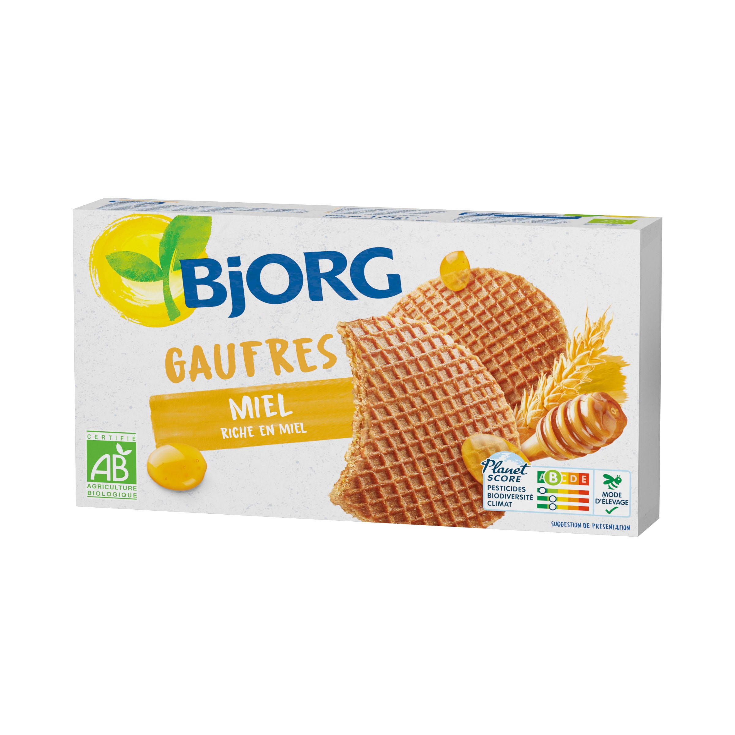 Bjorg - Organic Honey Waffles 175g | MazenOnline Main image