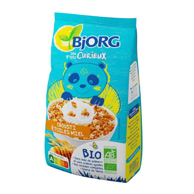 Céréales crousti étoiles miel kid Bio la boite de 375g - MazenOnline