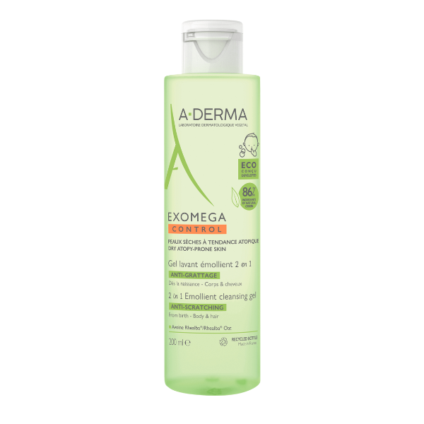 Exomega Control Anti-Scratching 2in1 Emollient Cleansing Gel - MazenOnline Main image