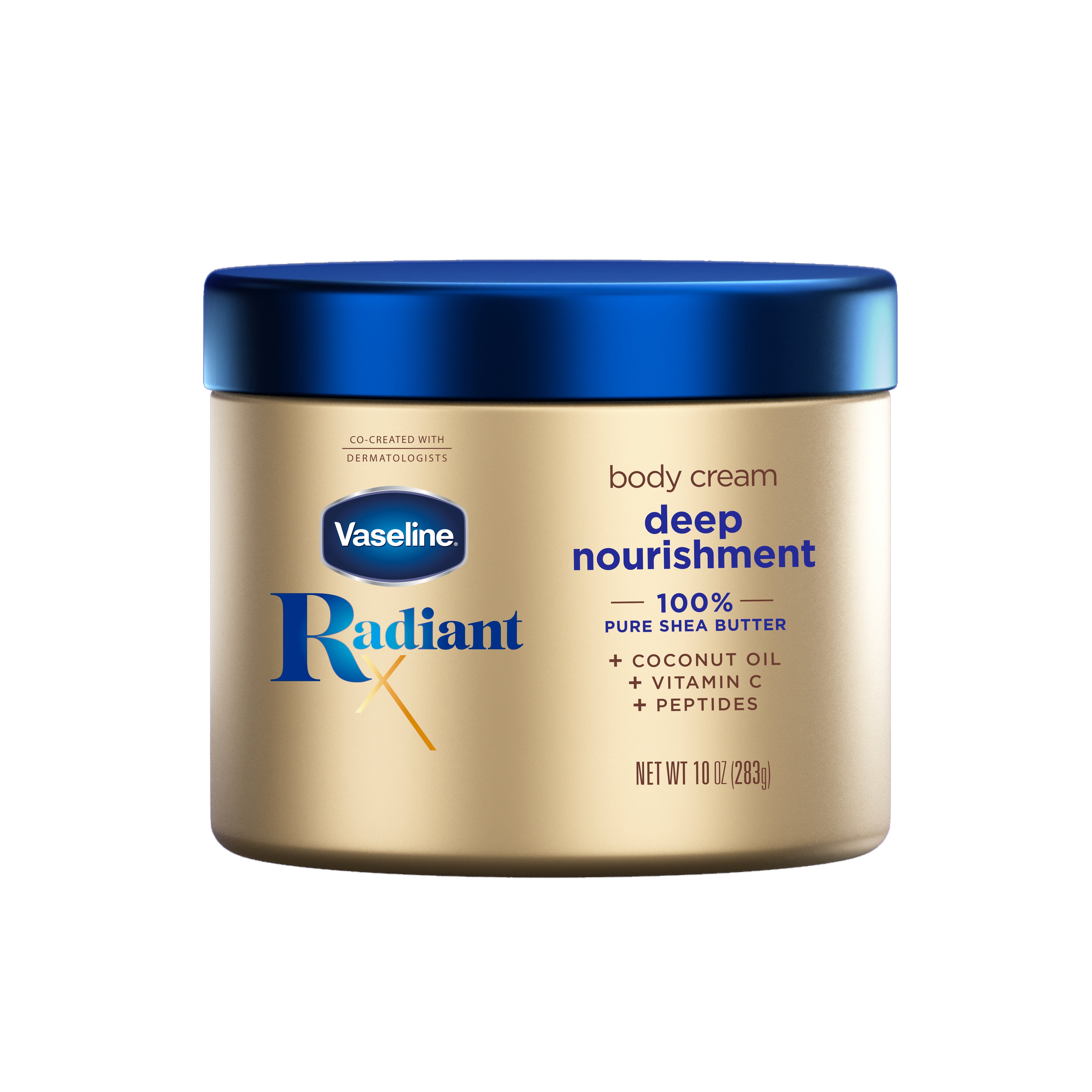 Vaseline - Radiant X Deep Nourishment Body Cream 100% Pure Shea Butter, Coconut Oil | MazenOnline
