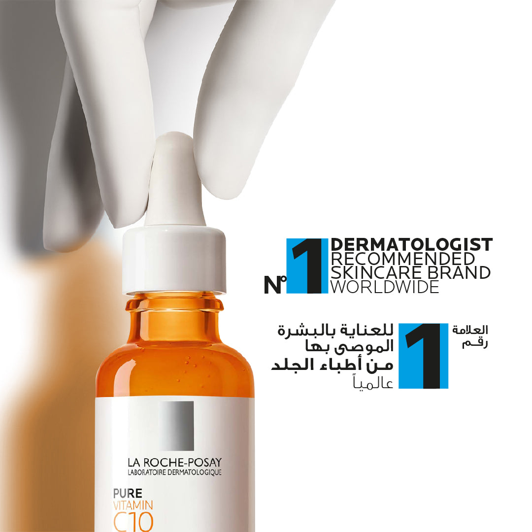 La Roche-Posay - 10% Pure Vitamin C Anti Aging Face Serum for Wrinkles | MazenOnline