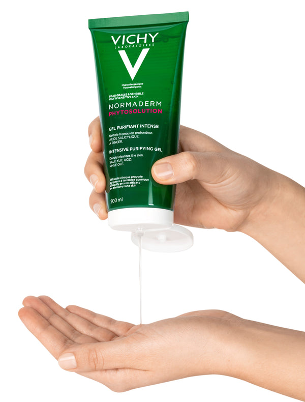 Normaderm Phytosolution Face Cleanser Gel for Oily/Acne Skin with Salicylic Acid + Free PHYTO-A GEL NETTOYANT 50ML - MazenOnline
