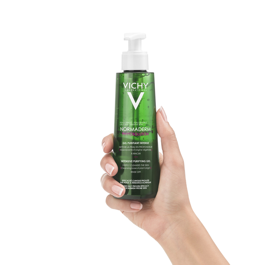 Normaderm Phytosolution Face Cleanser Gel for Oily/Acne Skin with Salicylic Acid + Free PHYTO-A GEL NETTOYANT 50ML - MazenOnline
