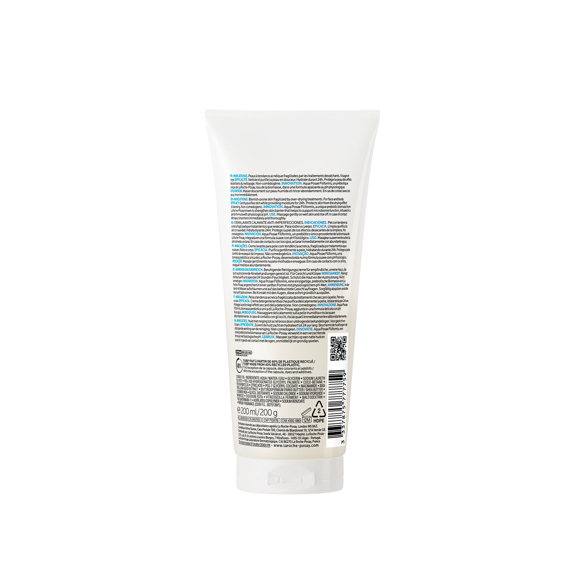 Effaclar H Isobiome Hydrating Cleansing Cream for oily, and acne prone skin Secondary image