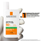 La Roche-Posay Anthelios UVMune 400 SPF 50+ oil control invisible fluid sunscreen bottle for oily skin.