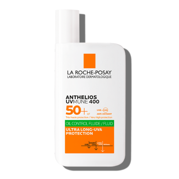 La Roche-Posay - Anthelios UVMune 400 Oil Control Invisible Fluid Sunscreen SPF 50+ for Oily Skin | MazenOnline