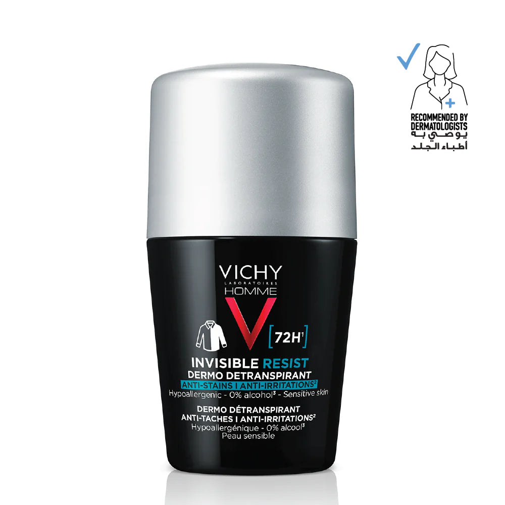 vichy - Homme Invisible Resist Deodorant Roll-On 72h | MazenOnline