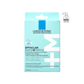 La Roche-Posay Effaclar Multi-Target Blemish Patches on a white background showing clear, round patches for acne treatment.