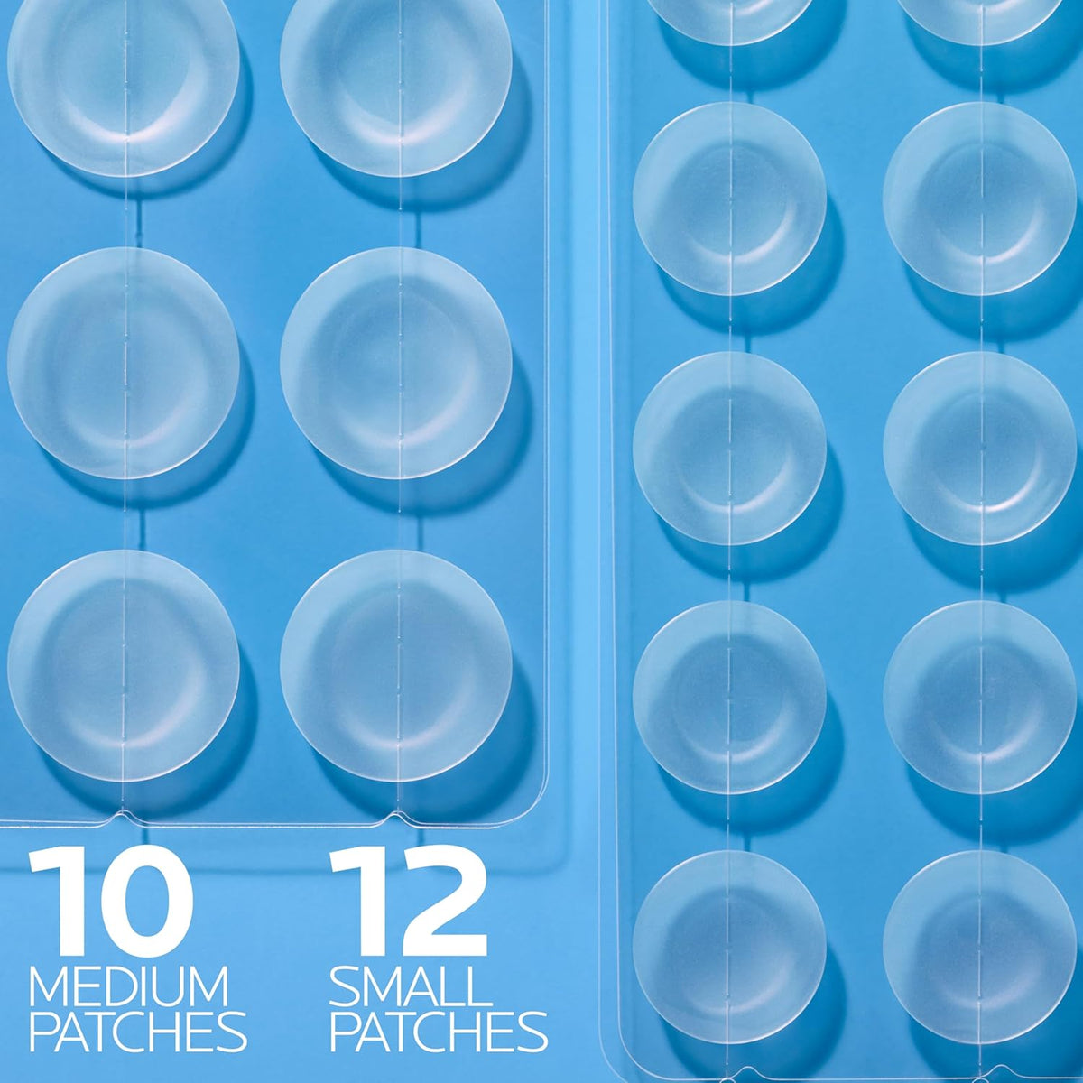 La Roche-Posay Effaclar Multi-Target Blemish Patches, clear adhesive spots for acne treatment on skin.