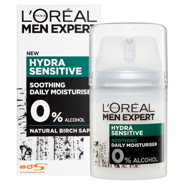 Men Expert Hydra Sensitive Soothing Daily Moisturiser 50ml - MazenOnline Main image