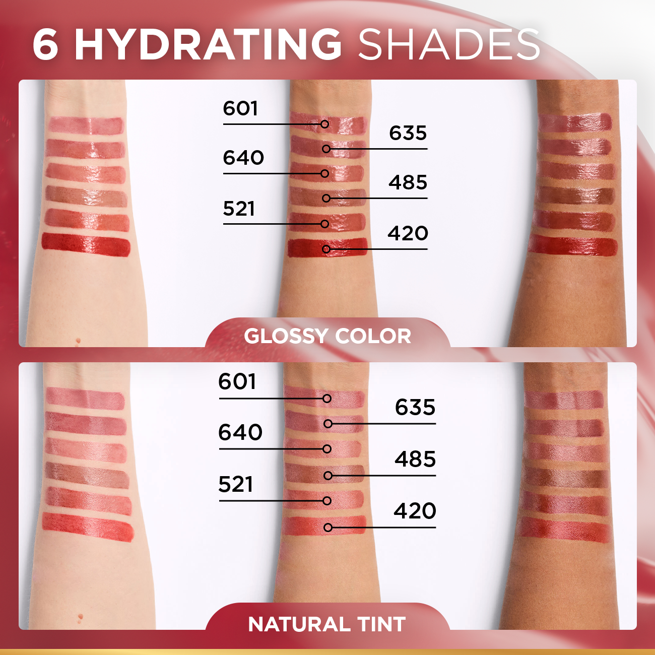 Hyaluron Tint Lip Stain Serum Long Lasting, Hydrating Lip Makeup Infused with Hyaluronic Acid 5ml - MazenOnline