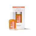 Essie Apricot Nail and Cuticle Oil bottle, natural ingredients, with a clear label and a dropper applicator for nail care.