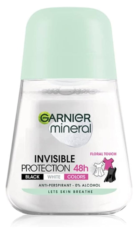 Garnier - Mineral Invisible 48H Anti-Perspirant Roll-on 50Ml | MazenOnline
