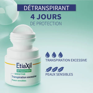 Etiaxil - Detranspirant Sensitive Skin Armpits Roll-On | MazenOnline