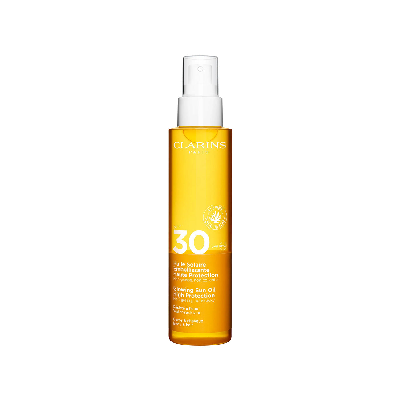 Clarins - Glowing Sun Oil High Protection SPF30 | MazenOnline