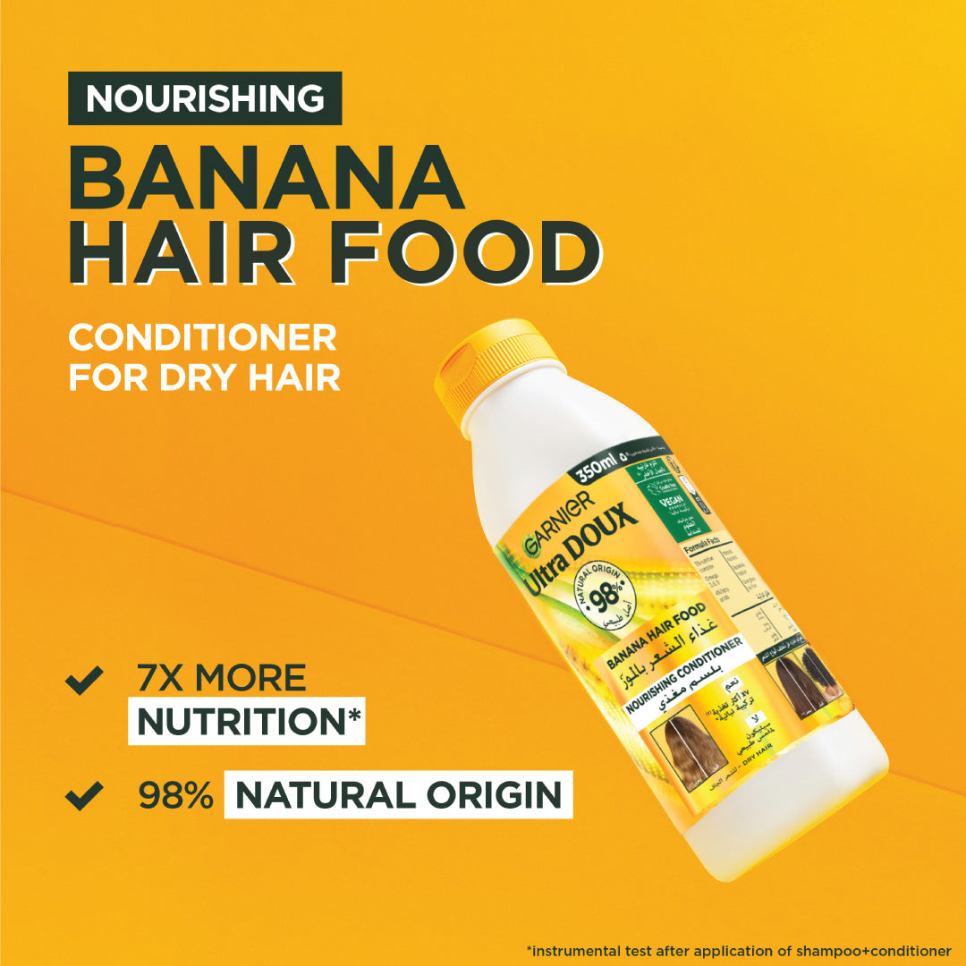 Garnier - Garnier Ultra Doux Banana Vegan Hair Food Conditioner for dry hair | MazenOnline