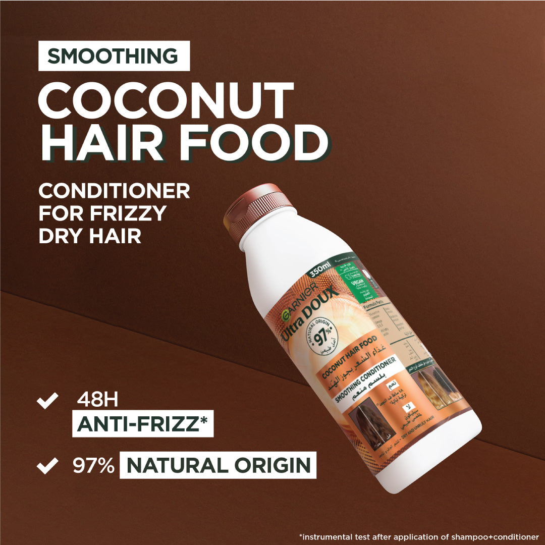 garnier - Garnier Ultra Doux Coconut Vegan Hair Food Conditioner for frizzy hair | MazenOnline