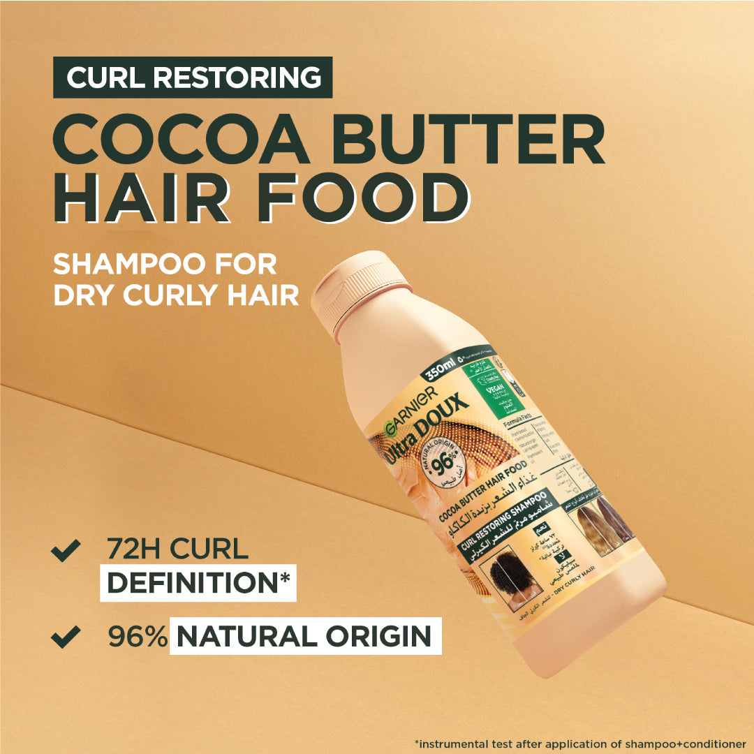 Garnier - Garnier Ultra Doux Cocoa Butter Vegan Hair Shampoo for curly hair | MazenOnline