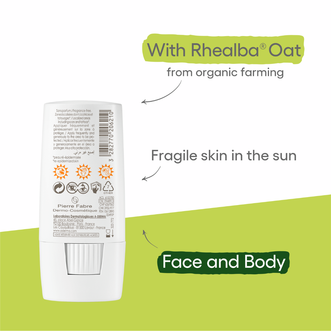 Aderma - A-Derma Protect Invisible Sunscreen Stick SPF50+ I Body - face - lips | MazenOnline