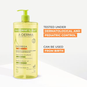 Aderma - A-Derma Exomega Control Emollient anti-scratch soothing & cleansing oil for eczema-prone skin | MazenOnline